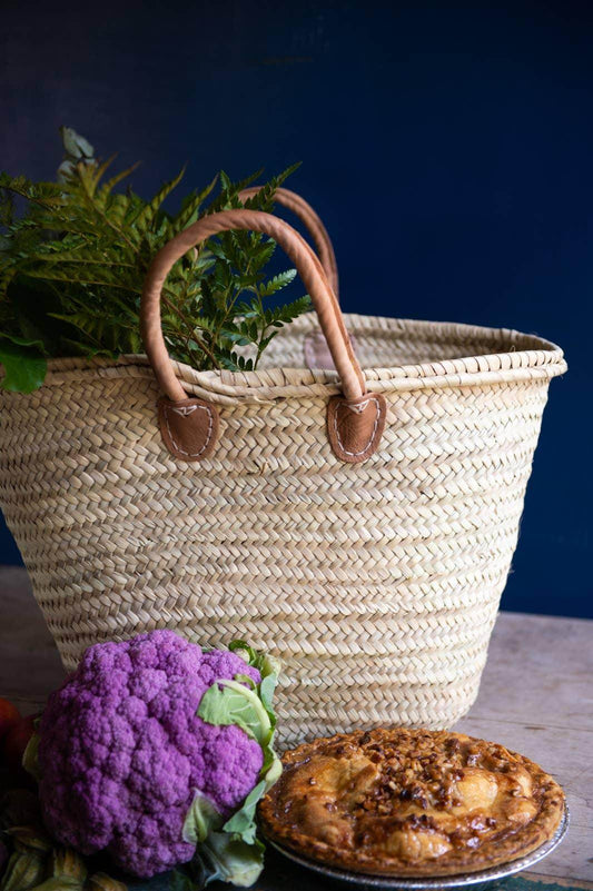 Short Handled French Market Basket - Songbird Gifts