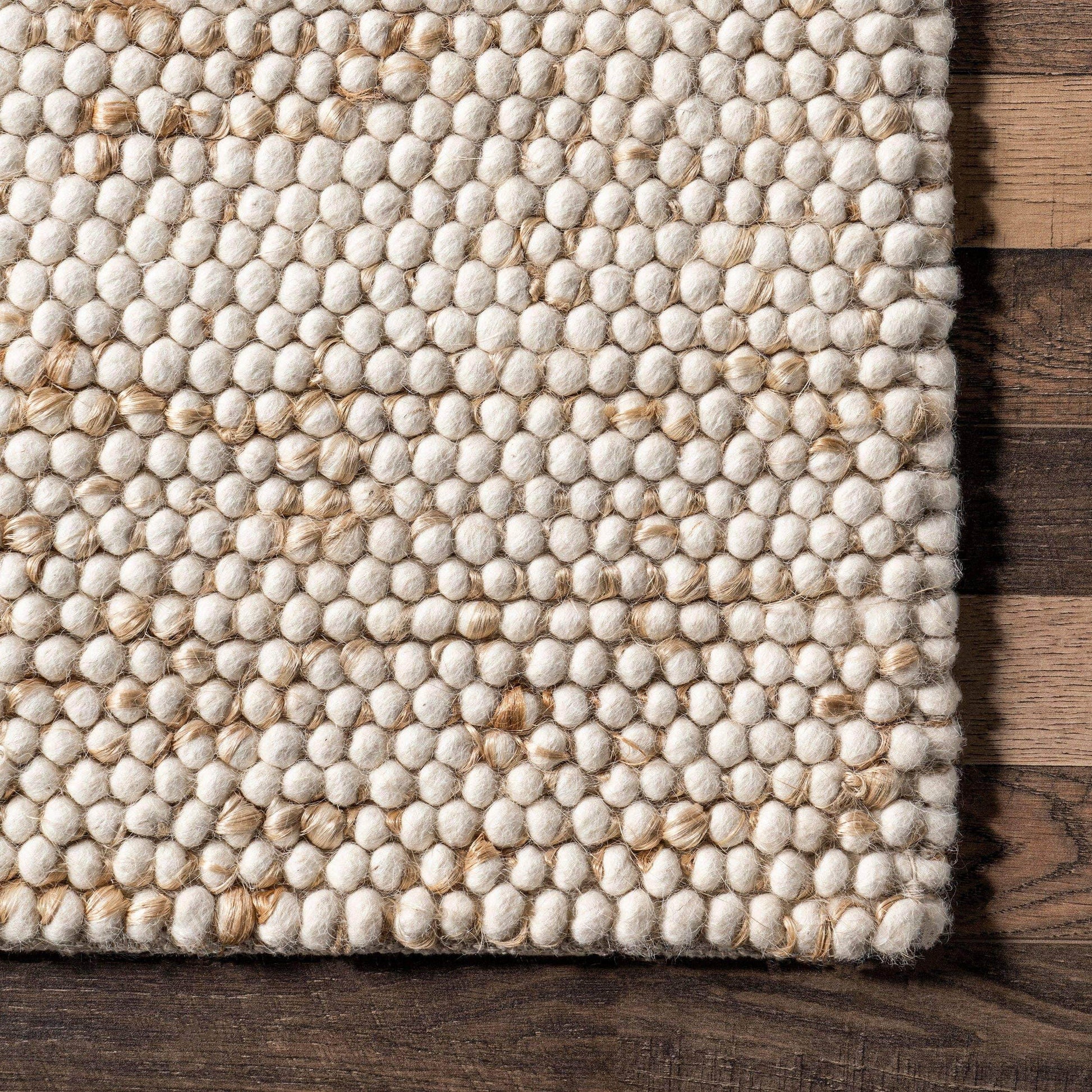 Deeanna Casual Textured Wool Area Rug - Songbird Gifts