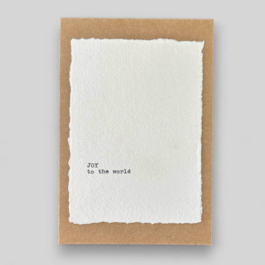 Handmade typewritten christmas card  - Songbird Gifts