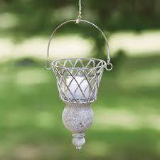 Colonial Tin Works Hanging Wire Votive Candle Holder, 5.25-inch Height, Home Decoration - Songbird Gifts