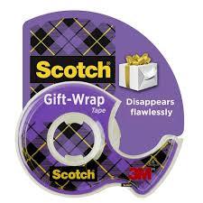 Scotch Gift Wrap Tape, Holiday Gifting Supplies, 0.75"x700" - Songbird Landscape Supply