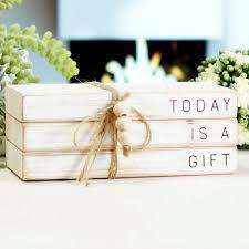 Today is a Gift" Resin Faux Books - Songbird Landscape Supply