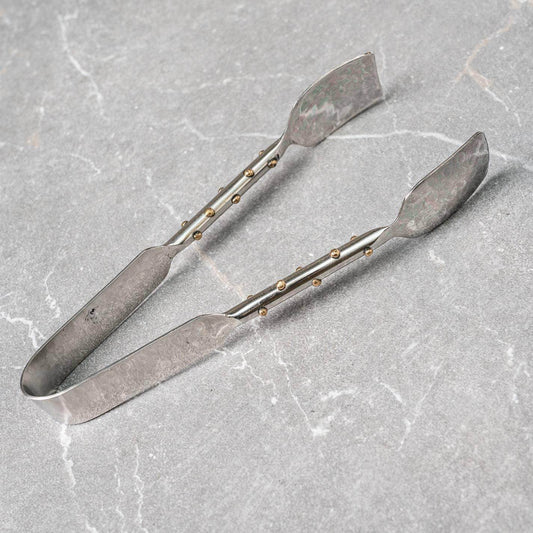SS & Gold Dots Tongs - Songbird Gifts