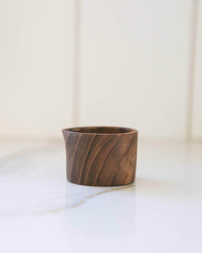 Teak Wood Creamer Pitcher - Songbird Gifts