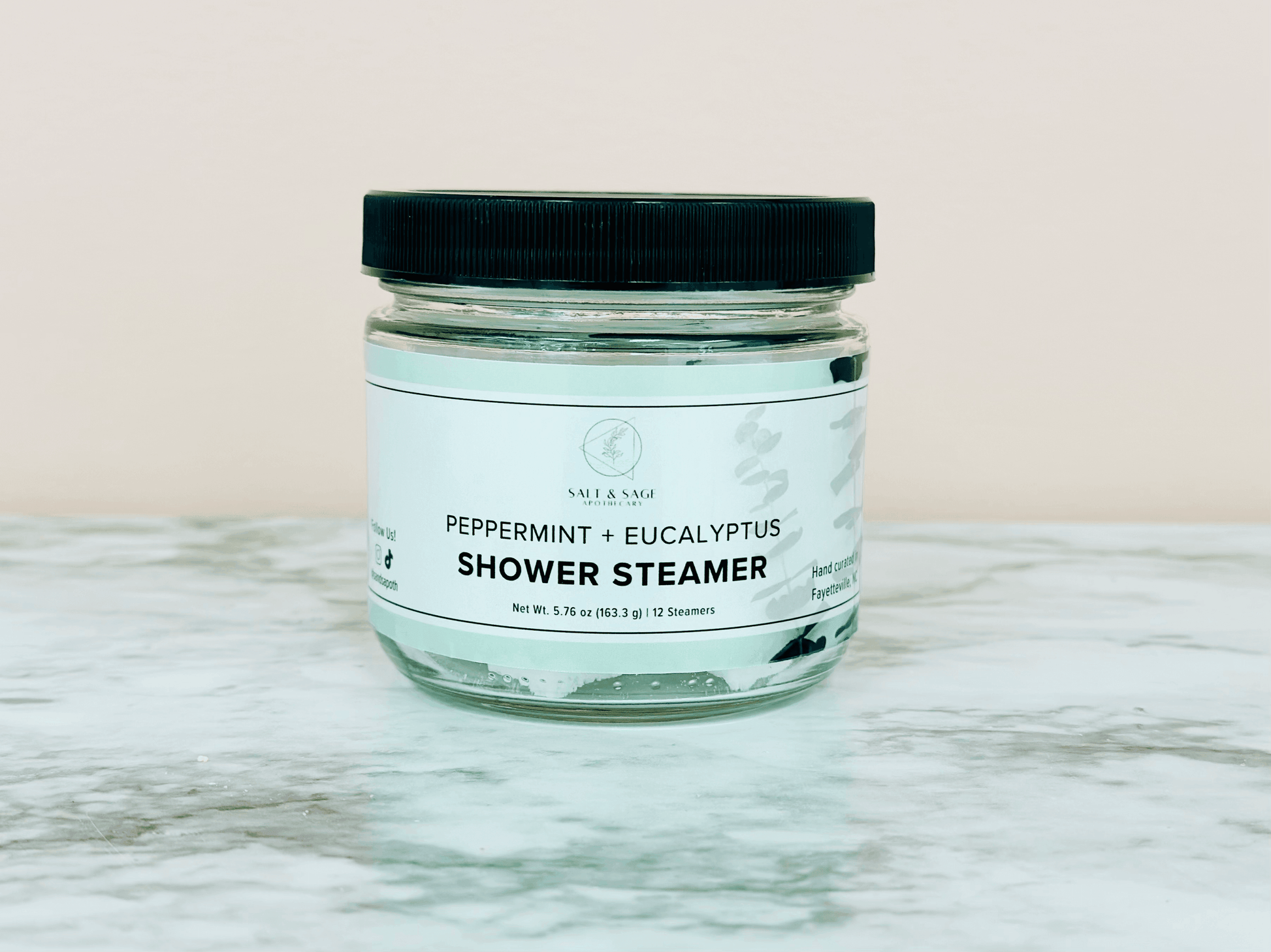 Peppermint + Eucalyptus Mini Shower Steamers - Songbird Gifts