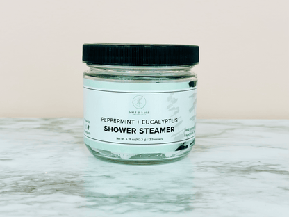Peppermint + Eucalyptus Mini Shower Steamers - Songbird Gifts
