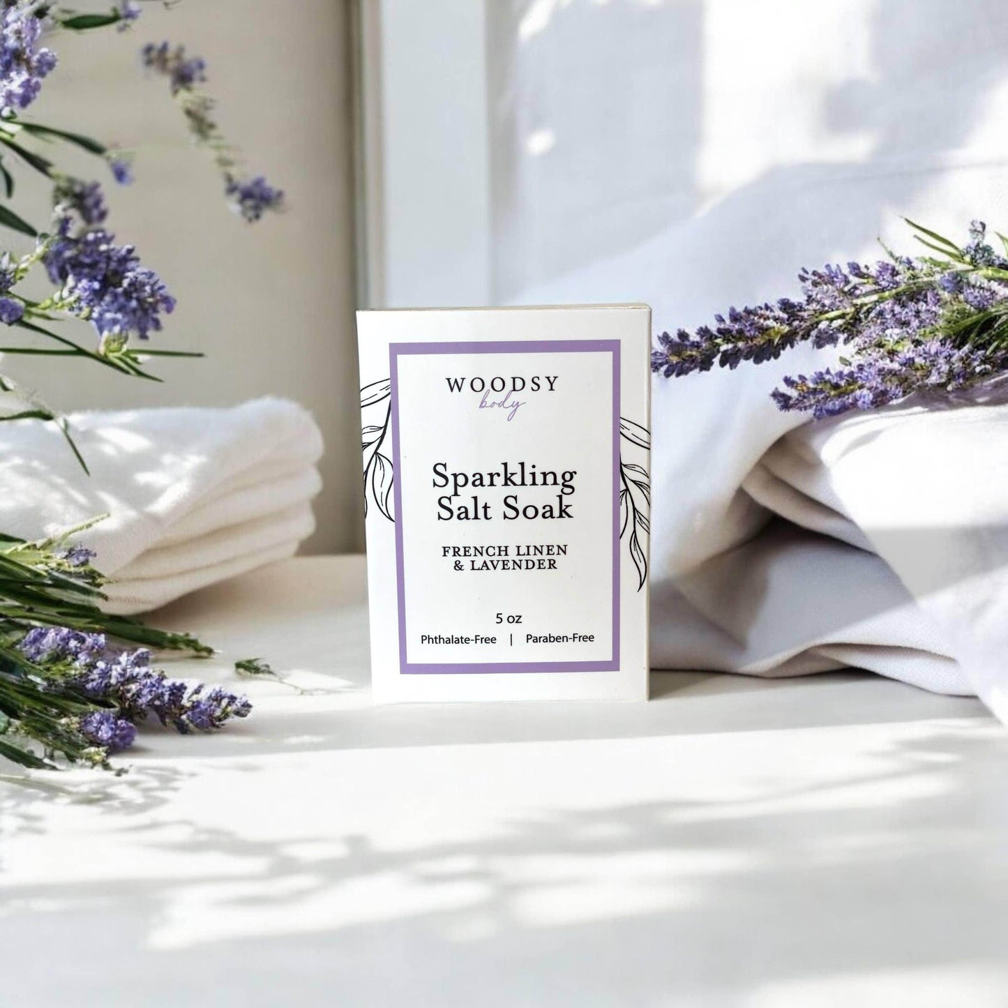 Sparkling Salt Soak- French Linen & Lavender - Songbird Gifts