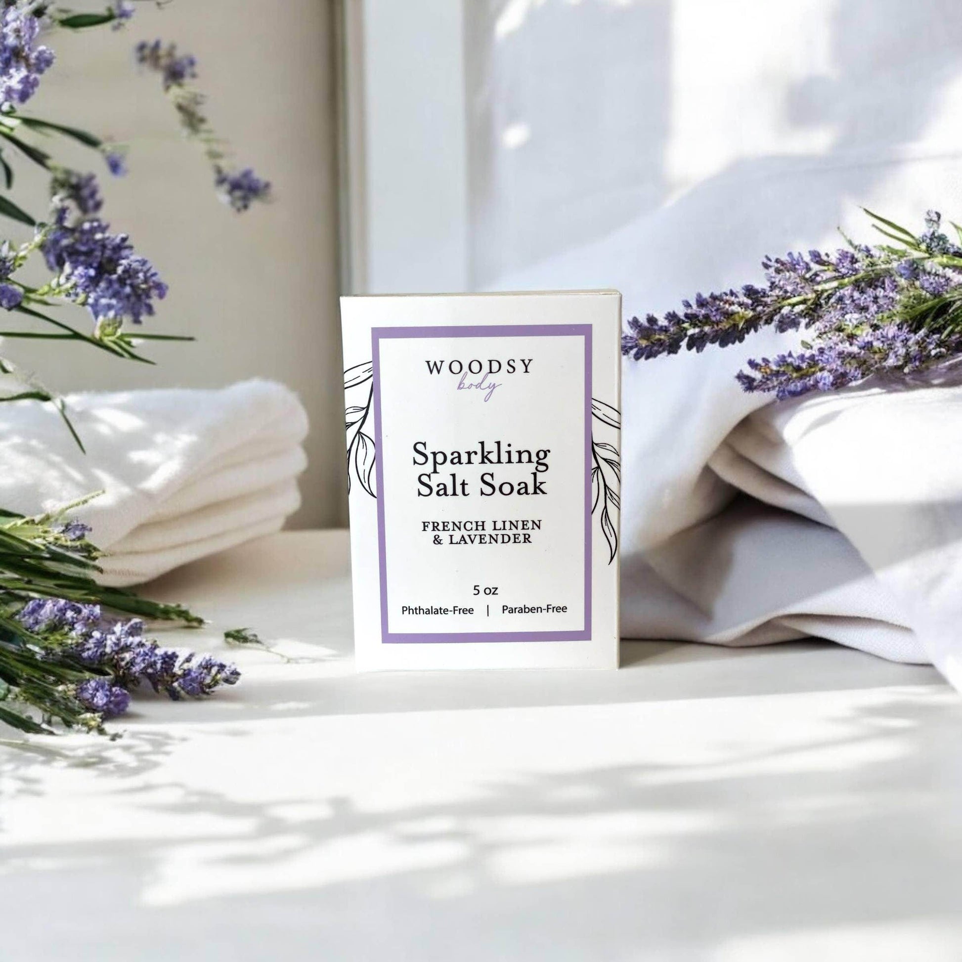  Sparkling Salt Soak- French Linen & Lavender - Songbird Gifts