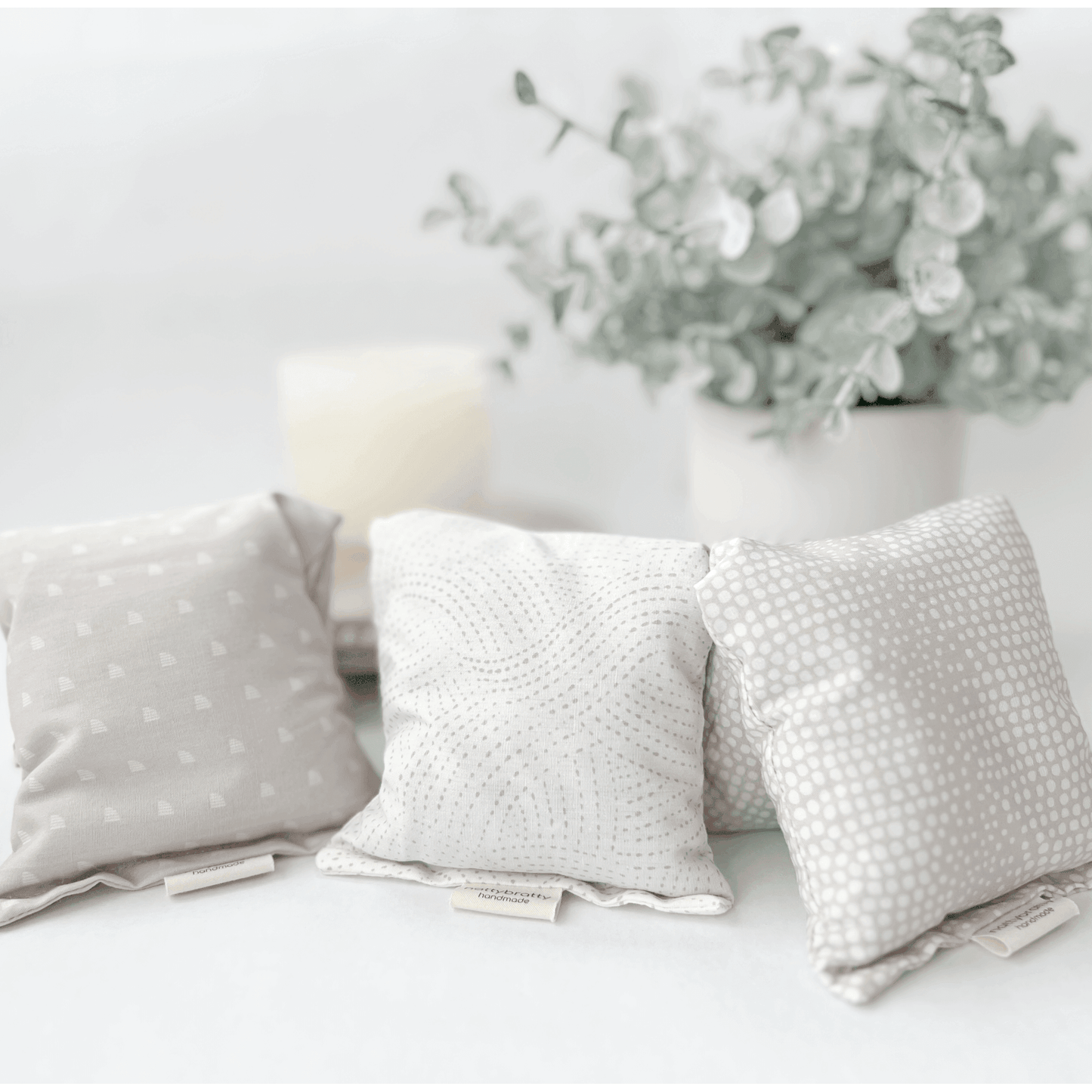 Eye Pillow - Fresh Neutrals - Migraine Mask - Hot/Cold Pack - Songbird Gifts